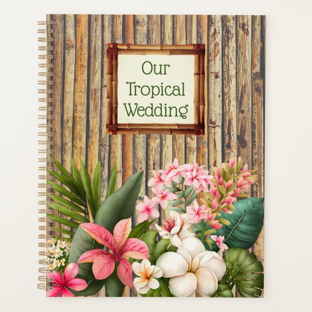 Customized Tropical Wedding  Planner (Front)
