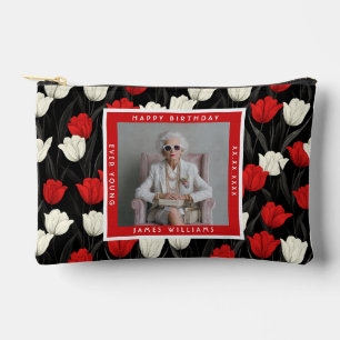 Customized Tulip Flower Garden Birthday Party Accessory Pouch
