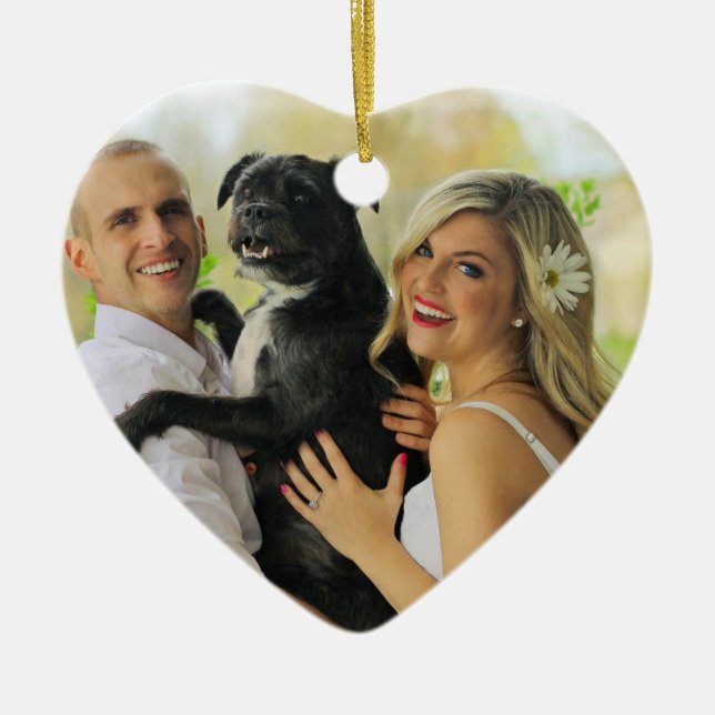 Customized Two Sided Photo Ceramic Ornament (Front)