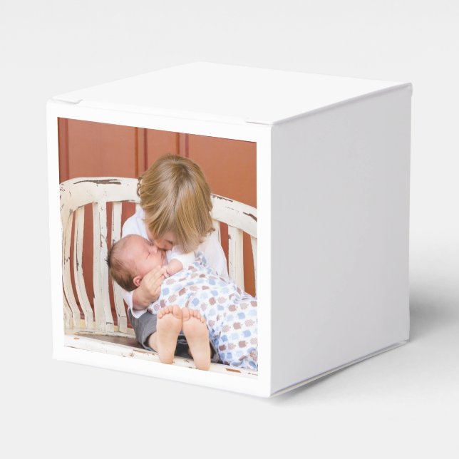 Customized Two Sided Photo Personalized Favor Box (Front Side)
