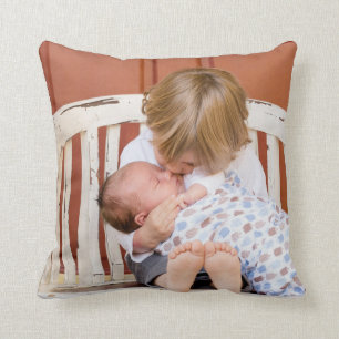 Customized Two Sided Photo Personalized Throw Pillow