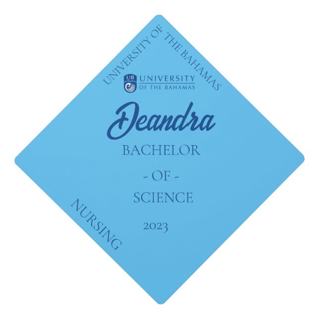 Customized University Graduation Cap (Front)