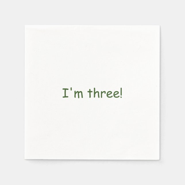 Customized Upsherin Napkin (Front)