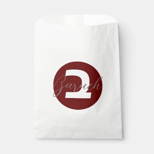 Customized Upsherin Party Favour Bag  (Front)