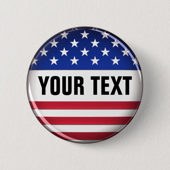 Customized USA Button (Front)