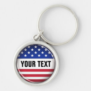 Customized USA Keychain