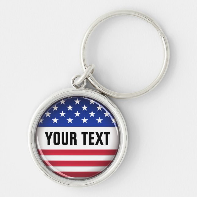 Customized USA Keychain (Front)