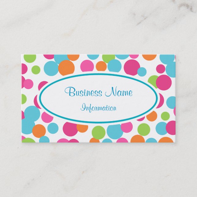 Customized Vibrant Business Card (Front)