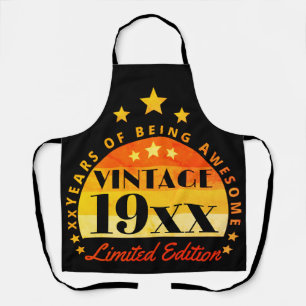 Customized Vintage Limited Edition Birthday Apron