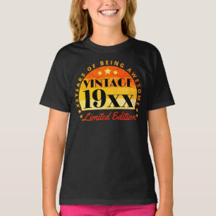 Customized Vintage Limited Edition Birthday T-Shirt