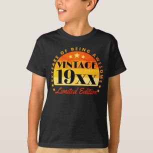 Customized Vintage Limited Edition Birthday T-Shirt