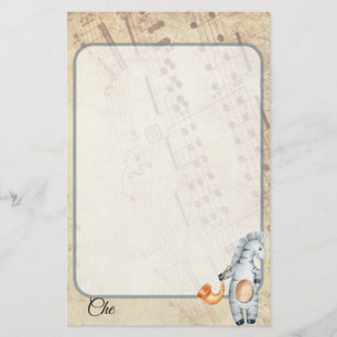 Customized Vintage Musical Stationery