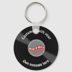 Customized Vinyl Record Keychain