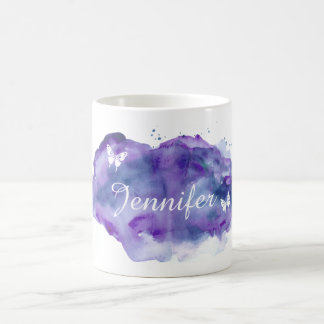 Customized Watercolor Name Coffee Mug