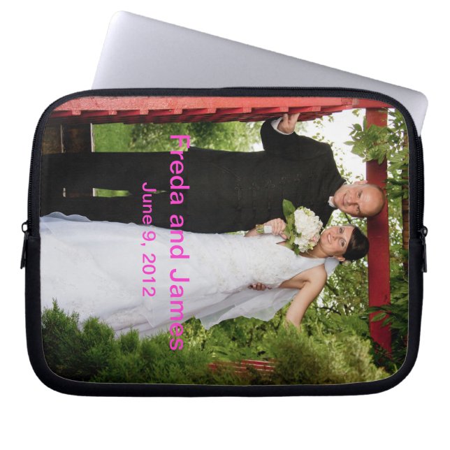 Customized Wedding Laptop Sleeve (Front)