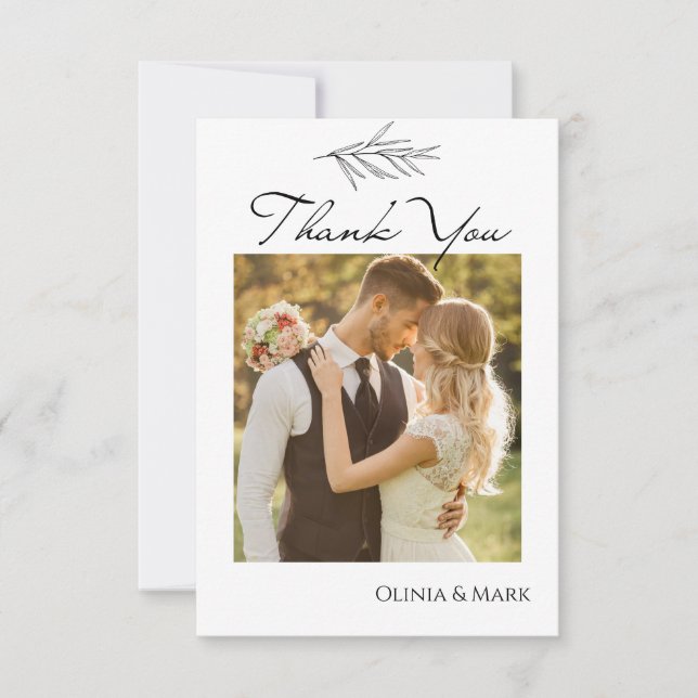 Customized Wedding Wedding Thank You Cards (Front)