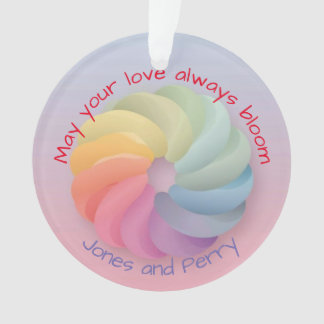 Customized Wedding Wish Soft Colourful Gift Ornament