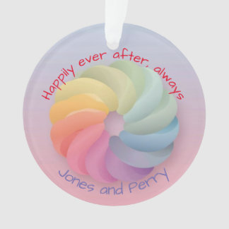 Customized Wedding Wish Soft Colourful Gift Ornament