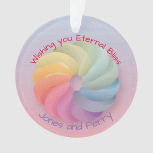 Customized Wedding Wish Soft Colourful Gift Ornament