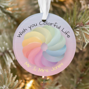 Customized Wedding Wish Soft Colourful Gift Ornament