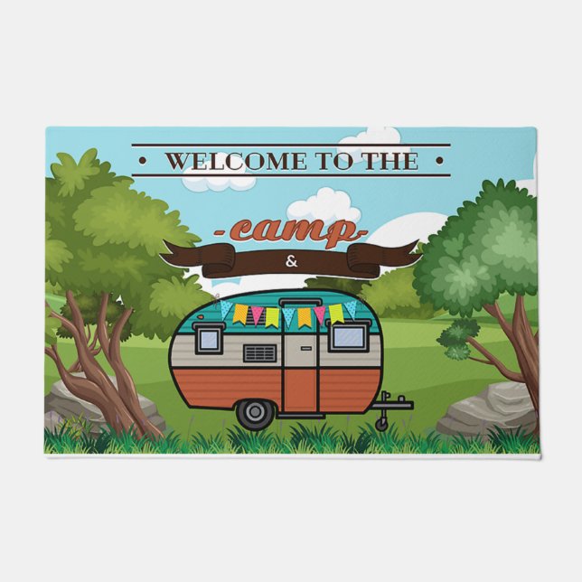 Customized Welcome To Our Camp Doormat (Front)