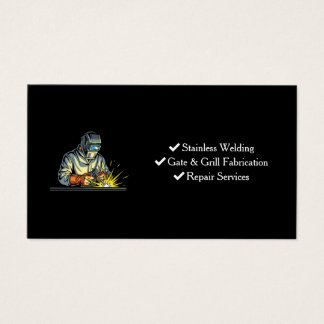 Customized Welder Business Card Industrial Metal