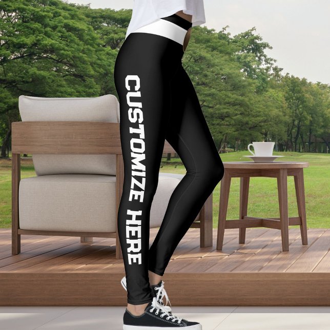 Customized White Black Pet Cat Lover Custom Made Leggings (Creator Uploaded)