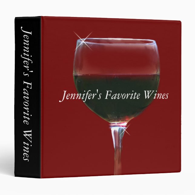Customized Wine Binder (Front/Spine)