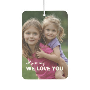 Customized with 2 and text air freshener