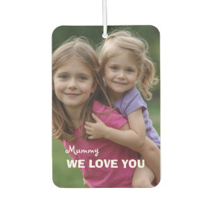 Customized with 2 and text air freshener