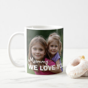 Customized with 2 and text coffee mug
