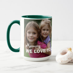 Customized with 2 and text mug