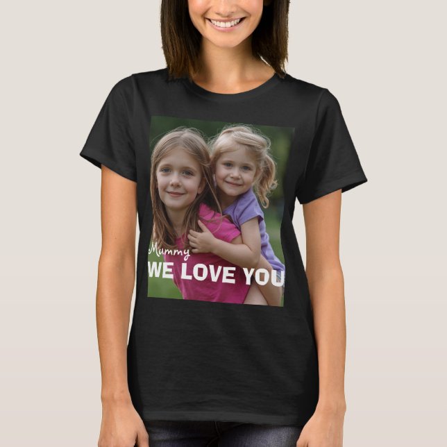 Customized with 2 and text T-Shirt (Front)