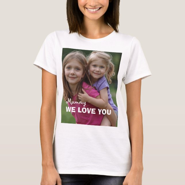 Customized with 2 and text T-Shirt (Front)
