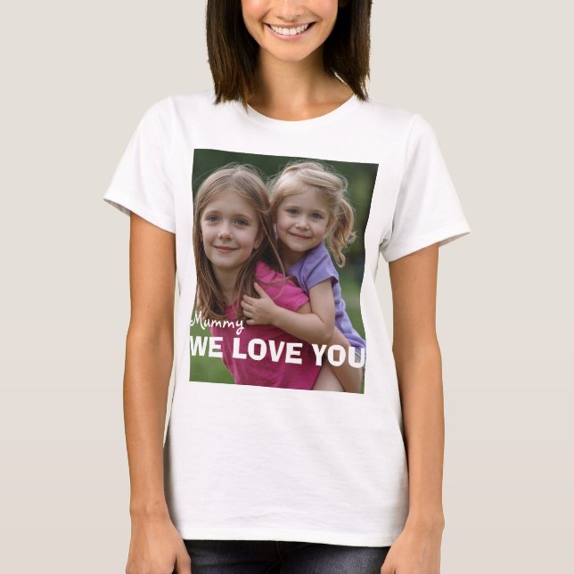 Customized with 2 and text T-Shirt (Front)