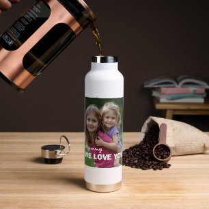 Customized with 2 and text water bottle