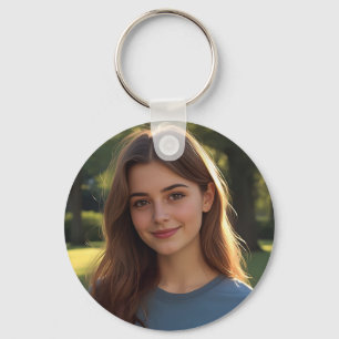 Customized with two photos keychain