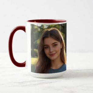 Customized with two photos mug