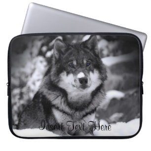 Customized Wolf Laptop Case