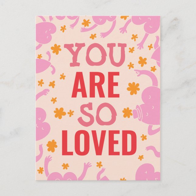 CUSTOMIZED YOU ARE LOVED GREETING CARD (Front)