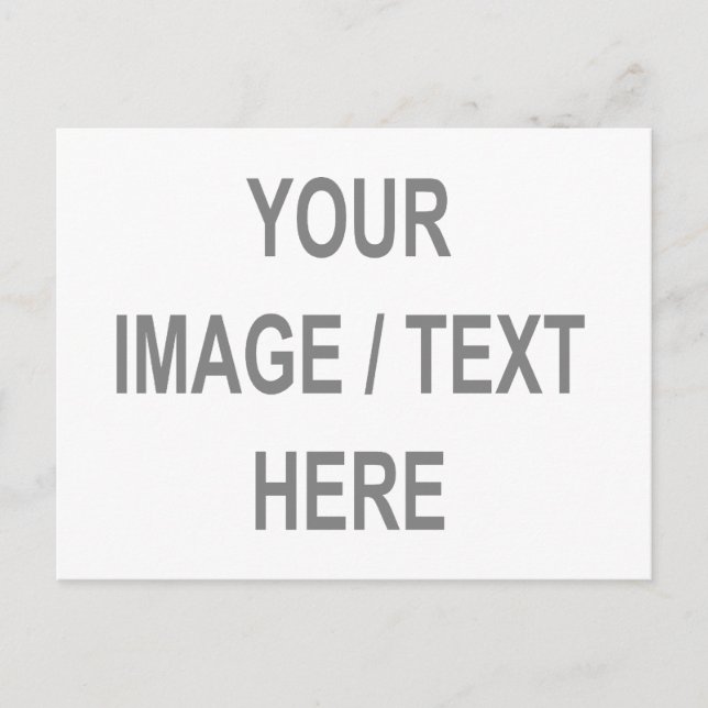 Customized Your Image-Text Here Postcard (Front)