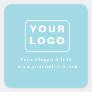 Customized Your Logo Stylish Minimal Business logo Square Sticker