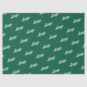 CUSTOMIZED YOUR LOGO STYLISH MODERN DARK GREEN TISSUE PAPER
