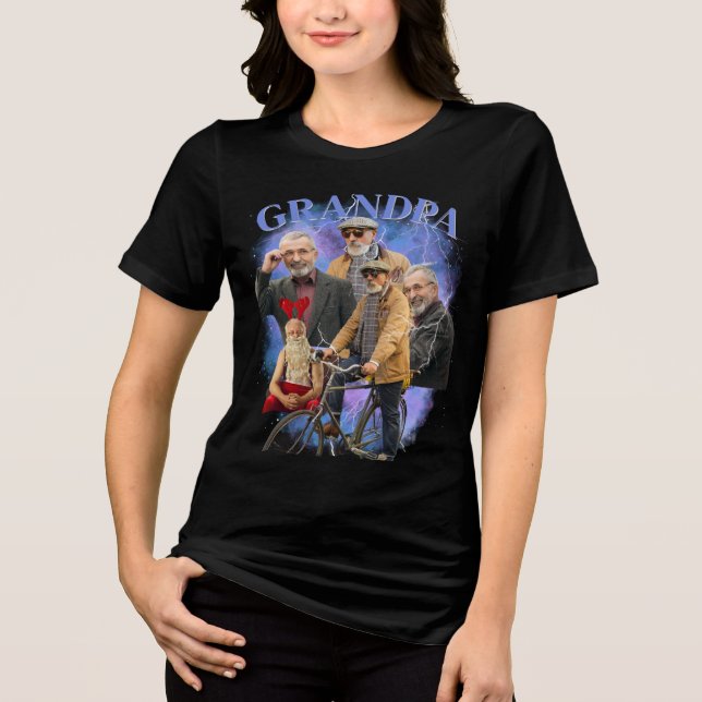 Customized Your Own Bootleg 90's Style Tri-Blend Shirt (Front)