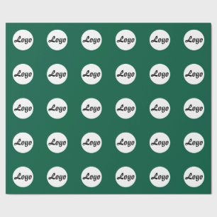 CUSTOMIZED YOUR OWN BUSINESS LOGO MODERN MINIMAL WRAPPING PAPER