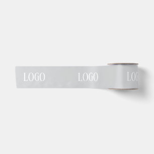 Customized Your Own Logo Stylish Modern Minimal Satin Ribbon