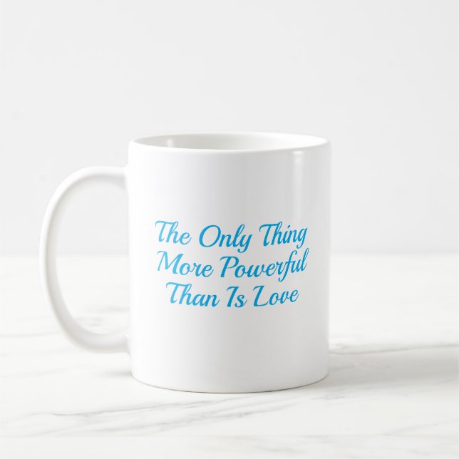 Customized Your Own Quotes Stylish Modern Minimal  Coffee Mug (Left)