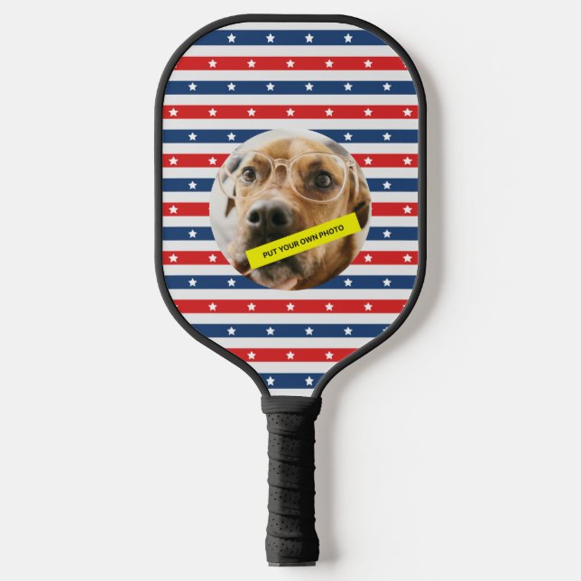 Customized Your Pet Photo Pickleball Paddle (Front)