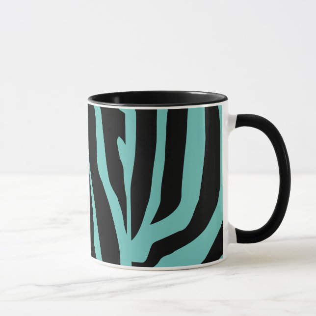 Customized Zebra Print Stripes Pattern Mug (Right)