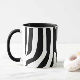 Customized Zebra Print Stripes Pattern Mug
